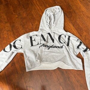 Ocean City Maryland Cropped Hoodie